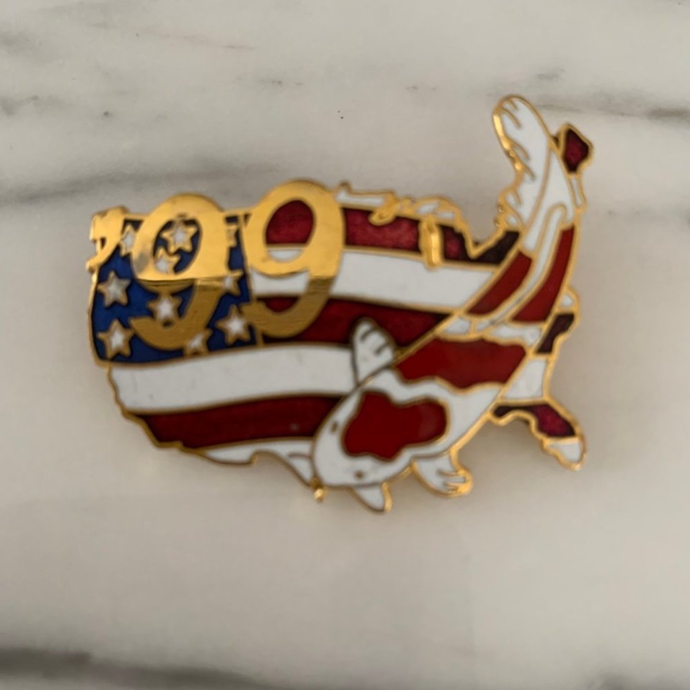 Japanese American Koi Brooch